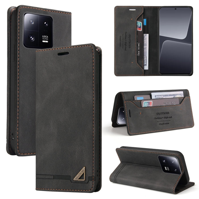 Estuche de cuero con tapa horizontal y cepillo antirrobo Skin Feel con soporte, For Xiaomi Redmi Note 13 5G, For Xiaomi Redmi 13C, For Xiaomi Redmi Note 13 Pro+, For Xiaomi Redmi Note 13 Pro 5G, For Xiaomi 13T, For Xiaomi Redmi 12                      ...