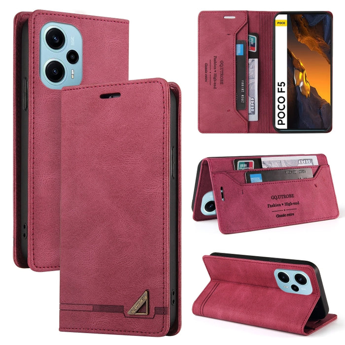 Estuche de cuero con tapa horizontal y cepillo antirrobo Skin Feel con soporte, For Xiaomi Redmi Note 13 5G, For Xiaomi Redmi 13C, For Xiaomi Redmi Note 13 Pro+, For Xiaomi Redmi Note 13 Pro 5G, For Xiaomi 13T, For Xiaomi Redmi 12                      ...