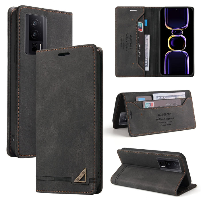 Estuche de cuero con tapa horizontal y cepillo antirrobo Skin Feel con soporte, For Xiaomi Redmi Note 13 5G, For Xiaomi Redmi 13C, For Xiaomi Redmi Note 13 Pro+, For Xiaomi Redmi Note 13 Pro 5G, For Xiaomi 13T, For Xiaomi Redmi 12                      ...
