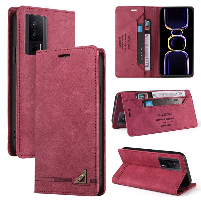 Estuche de cuero con tapa horizontal y cepillo antirrobo Skin Feel con soporte, For Xiaomi Redmi Note 13 5G, For Xiaomi Redmi 13C, For Xiaomi Redmi Note 13 Pro+, For Xiaomi Redmi Note 13 Pro 5G, For Xiaomi 13T, For Xiaomi Redmi 12                      ...