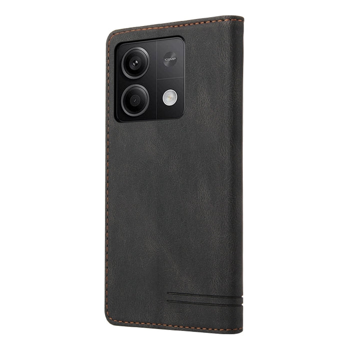 Estuche de cuero con tapa horizontal y cepillo antirrobo Skin Feel con soporte, For Xiaomi Redmi Note 13 5G, For Xiaomi Redmi 13C, For Xiaomi Redmi Note 13 Pro+, For Xiaomi Redmi Note 13 Pro 5G, For Xiaomi 13T, For Xiaomi Redmi 12                      ...