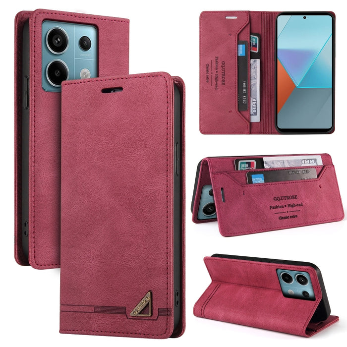Estuche de cuero con tapa horizontal y cepillo antirrobo Skin Feel con soporte, For Xiaomi Redmi Note 13 5G, For Xiaomi Redmi 13C, For Xiaomi Redmi Note 13 Pro+, For Xiaomi Redmi Note 13 Pro 5G, For Xiaomi 13T, For Xiaomi Redmi 12                      ...