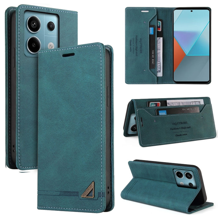 Estuche de cuero con tapa horizontal y cepillo antirrobo Skin Feel con soporte, For Xiaomi Redmi Note 13 5G, For Xiaomi Redmi 13C, For Xiaomi Redmi Note 13 Pro+, For Xiaomi Redmi Note 13 Pro 5G, For Xiaomi 13T, For Xiaomi Redmi 12                      ...