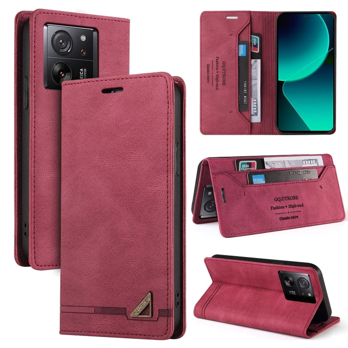 Estuche de cuero con tapa horizontal y cepillo antirrobo Skin Feel con soporte, For Xiaomi Redmi Note 13 5G, For Xiaomi Redmi 13C, For Xiaomi Redmi Note 13 Pro+, For Xiaomi Redmi Note 13 Pro 5G, For Xiaomi 13T, For Xiaomi Redmi 12                      ...