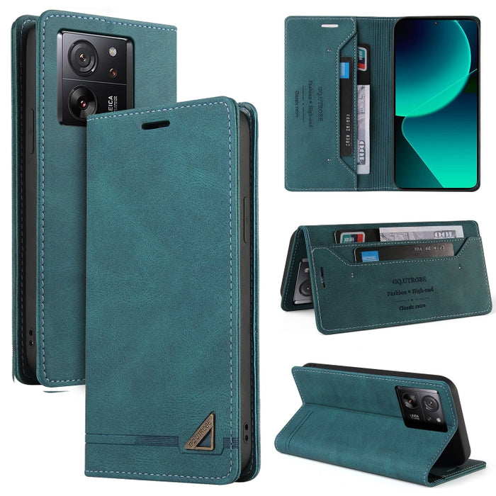 Estuche de cuero con tapa horizontal y cepillo antirrobo Skin Feel con soporte, For Xiaomi Redmi Note 13 5G, For Xiaomi Redmi 13C, For Xiaomi Redmi Note 13 Pro+, For Xiaomi Redmi Note 13 Pro 5G, For Xiaomi 13T, For Xiaomi Redmi 12                      ...