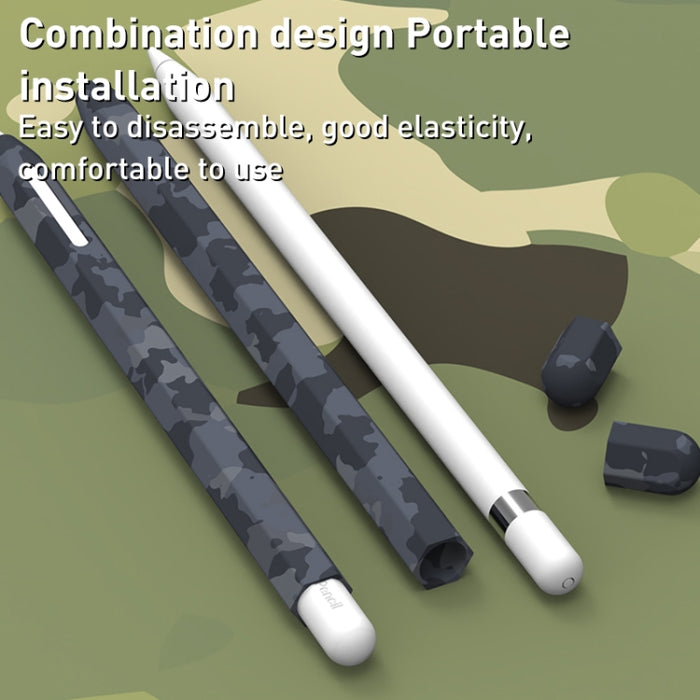 Estuche protector de bolígrafo de silicona de camuflaje