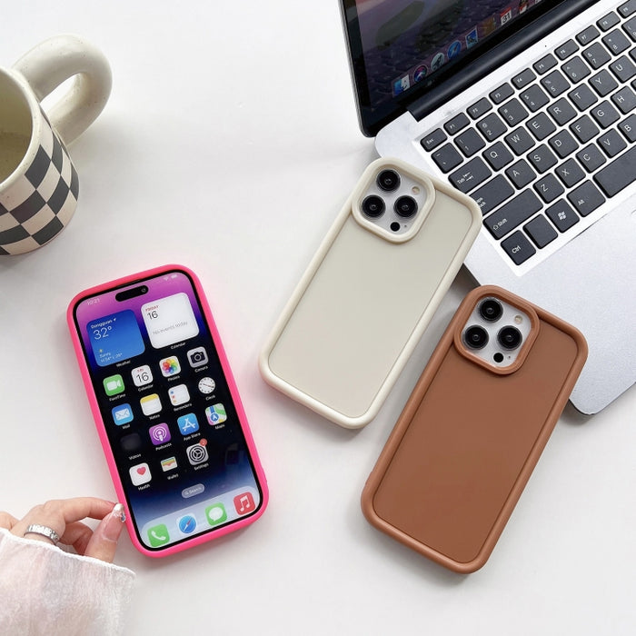 Caja del teléfono de TPU esmerilado con marco a prueba de golpes, For iPhone XR, For iPhone XS Max, For iPhone 8 Plus / 7 Plus