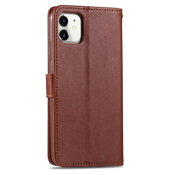 AZNS Estuche de cuero con tapa horizontal con textura de piel de oveja con soporte y ranuras para tarjetas y billetera, For iPhone 11, For iPhone 11 Pro, For iPhone 11 Pro Max, For Xiaomi Redmi 8 / 8A, For Xiaomi Redmi 10X 4G / Note 9                  ...