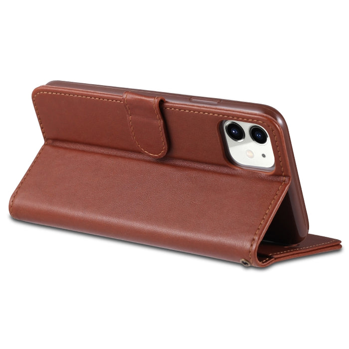 AZNS Estuche de cuero con tapa horizontal con textura de piel de oveja con soporte y ranuras para tarjetas y billetera, For iPhone 11, For iPhone 11 Pro, For iPhone 11 Pro Max, For Xiaomi Redmi 8 / 8A, For Xiaomi Redmi 10X 4G / Note 9                  ...