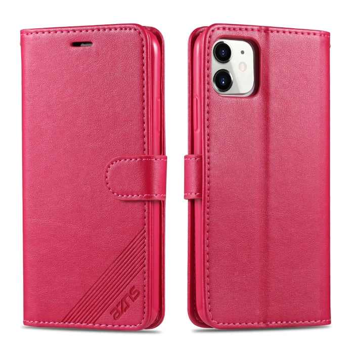 AZNS Estuche de cuero con tapa horizontal con textura de piel de oveja con soporte y ranuras para tarjetas y billetera, For iPhone 11, For iPhone 11 Pro, For iPhone 11 Pro Max, For Xiaomi Redmi 8 / 8A, For Xiaomi Redmi 10X 4G / Note 9                  ...