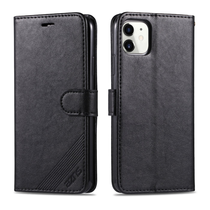 AZNS Estuche de cuero con tapa horizontal con textura de piel de oveja con soporte y ranuras para tarjetas y billetera, For iPhone 11, For iPhone 11 Pro, For iPhone 11 Pro Max, For Xiaomi Redmi 8 / 8A, For Xiaomi Redmi 10X 4G / Note 9                  ...