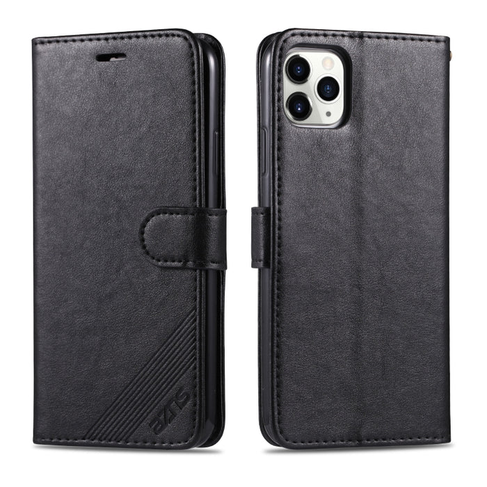 AZNS Estuche de cuero con tapa horizontal con textura de piel de oveja con soporte y ranuras para tarjetas y billetera, For iPhone 11, For iPhone 11 Pro, For iPhone 11 Pro Max, For Xiaomi Redmi 8 / 8A, For Xiaomi Redmi 10X 4G / Note 9                  ...