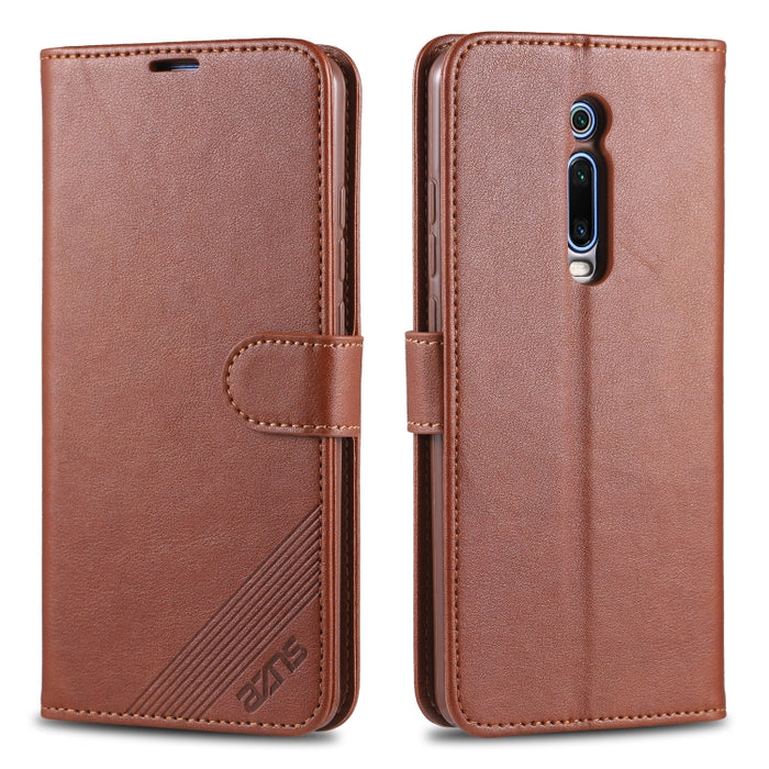 AZNS Estuche de cuero con tapa horizontal con textura de piel de oveja con soporte y ranuras para tarjetas y billetera, For iPhone 11, For iPhone 11 Pro, For iPhone 11 Pro Max, For Xiaomi Redmi 8 / 8A, For Xiaomi Redmi 10X 4G / Note 9                  ...