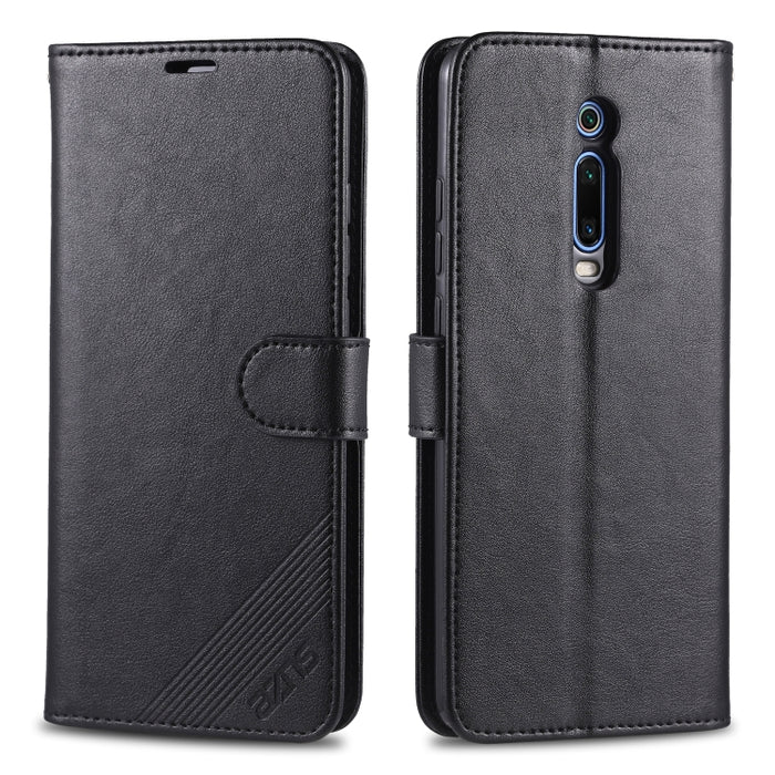 AZNS Estuche de cuero con tapa horizontal con textura de piel de oveja con soporte y ranuras para tarjetas y billetera, For iPhone 11, For iPhone 11 Pro, For iPhone 11 Pro Max, For Xiaomi Redmi 8 / 8A, For Xiaomi Redmi 10X 4G / Note 9                  ...