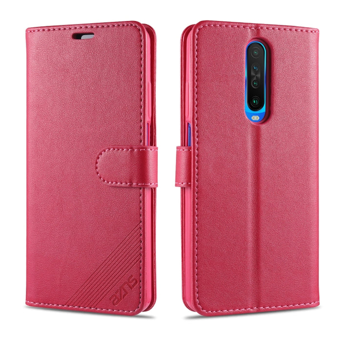 AZNS Estuche de cuero con tapa horizontal con textura de piel de oveja con soporte y ranuras para tarjetas y billetera, For iPhone 11, For iPhone 11 Pro, For iPhone 11 Pro Max, For Xiaomi Redmi 8 / 8A, For Xiaomi Redmi 10X 4G / Note 9                  ...