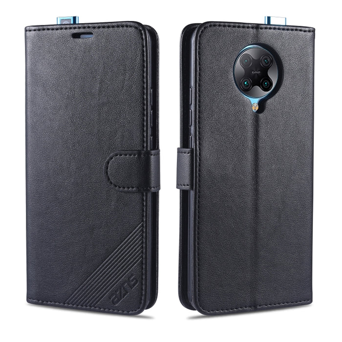 AZNS Estuche de cuero con tapa horizontal con textura de piel de oveja con soporte y ranuras para tarjetas y billetera, For iPhone 11, For iPhone 11 Pro, For iPhone 11 Pro Max, For Xiaomi Redmi 8 / 8A, For Xiaomi Redmi 10X 4G / Note 9                  ...
