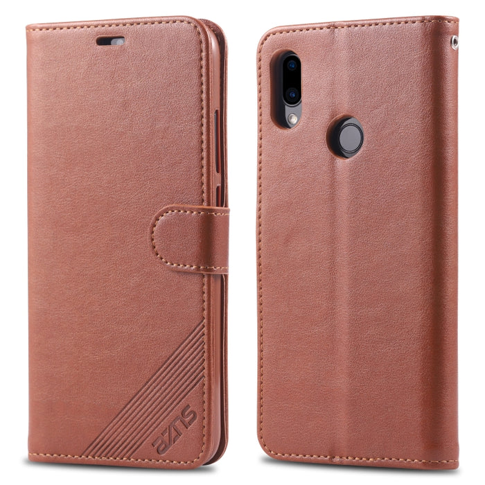 AZNS Estuche de cuero con tapa horizontal con textura de piel de oveja con soporte y ranuras para tarjetas y billetera, For iPhone 11, For iPhone 11 Pro, For iPhone 11 Pro Max, For Xiaomi Redmi 8 / 8A, For Xiaomi Redmi 10X 4G / Note 9                  ...