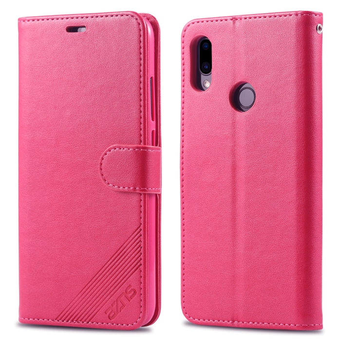 AZNS Estuche de cuero con tapa horizontal con textura de piel de oveja con soporte y ranuras para tarjetas y billetera, For iPhone 11, For iPhone 11 Pro, For iPhone 11 Pro Max, For Xiaomi Redmi 8 / 8A, For Xiaomi Redmi 10X 4G / Note 9                  ...