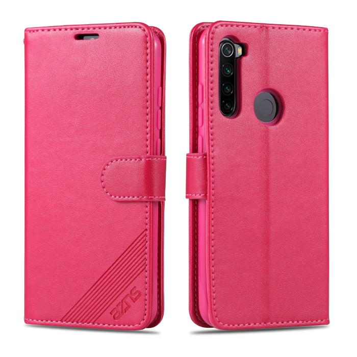 AZNS Estuche de cuero con tapa horizontal con textura de piel de oveja con soporte y ranuras para tarjetas y billetera, For iPhone 11, For iPhone 11 Pro, For iPhone 11 Pro Max, For Xiaomi Redmi 8 / 8A, For Xiaomi Redmi 10X 4G / Note 9                  ...