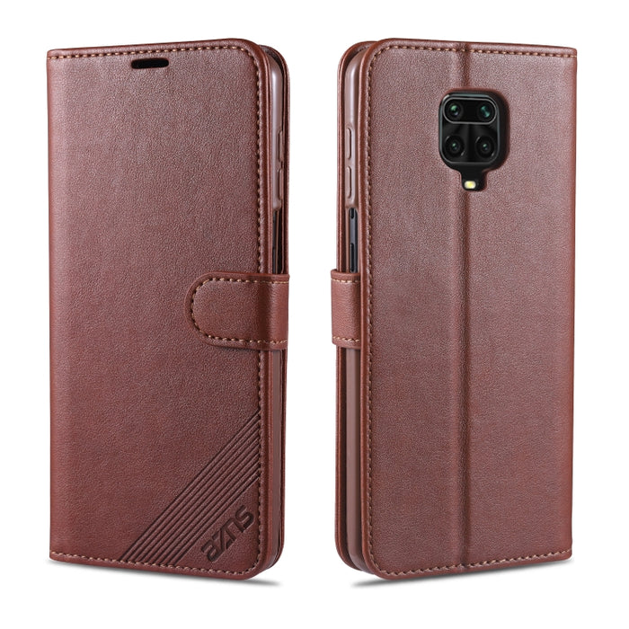 AZNS Estuche de cuero con tapa horizontal con textura de piel de oveja con soporte y ranuras para tarjetas y billetera, For iPhone 11, For iPhone 11 Pro, For iPhone 11 Pro Max, For Xiaomi Redmi 8 / 8A, For Xiaomi Redmi 10X 4G / Note 9                  ...
