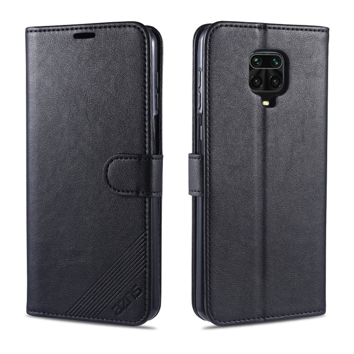 AZNS Estuche de cuero con tapa horizontal con textura de piel de oveja con soporte y ranuras para tarjetas y billetera, For iPhone 11, For iPhone 11 Pro, For iPhone 11 Pro Max, For Xiaomi Redmi 8 / 8A, For Xiaomi Redmi 10X 4G / Note 9                  ...