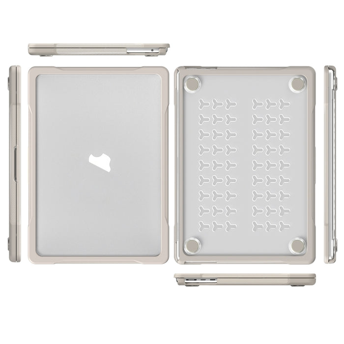 Estuche protector translúcido para computadora portátil, For MacBook Air 13.6 inch A2681 2022 / M3 2024 A3113 / M4 2025 A3240