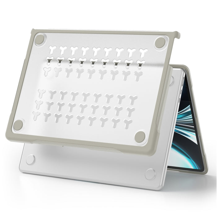 Estuche protector translúcido para computadora portátil, For MacBook Air 13.6 inch A2681 2022 / M3 2024 A3113 / M4 2025 A3240
