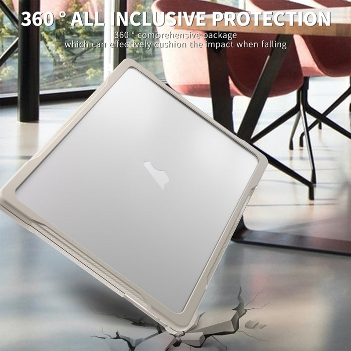 Estuche protector translúcido para computadora portátil, For MacBook Air 13.6 inch A2681 2022 / M3 2024 A3113 / M4 2025 A3240