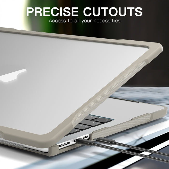 Estuche protector translúcido para computadora portátil, For MacBook Air 13.6 inch A2681 2022 / M3 2024 A3113 / M4 2025 A3240