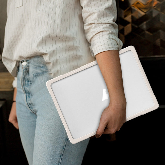 Estuche protector translúcido para computadora portátil, For MacBook Air 13.6 inch A2681 2022 / M3 2024 A3113 / M4 2025 A3240