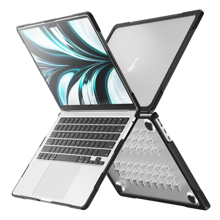 Estuche protector translúcido para computadora portátil, For MacBook Air 13.6 inch A2681 2022 / M3 2024 A3113 / M4 2025 A3240