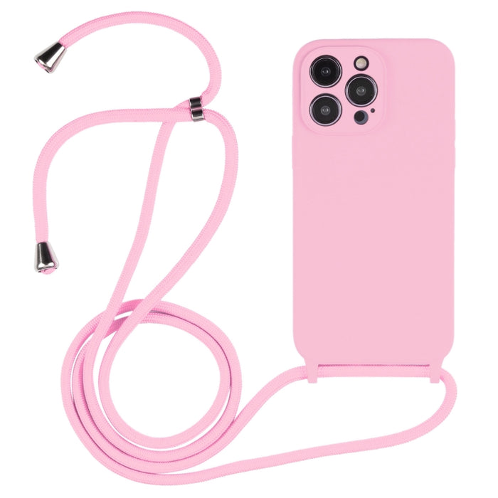 Estuche de silicona líquida con cordón cruzado, For iPhone 16, For iPhone 15 Pro Max, For iPhone 15 Pro, For iPhone 15 Plus, For iPhone 15
