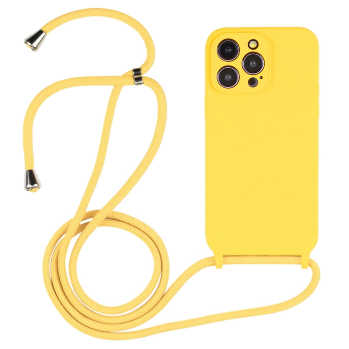 Estuche de silicona líquida con cordón cruzado, For iPhone 16, For iPhone 15 Pro Max, For iPhone 15 Pro, For iPhone 15 Plus, For iPhone 15