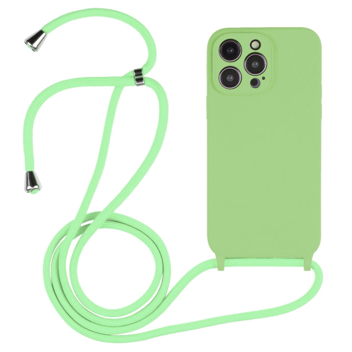 Estuche de silicona líquida con cordón cruzado, For iPhone 16, For iPhone 15 Pro Max, For iPhone 15 Pro, For iPhone 15 Plus, For iPhone 15