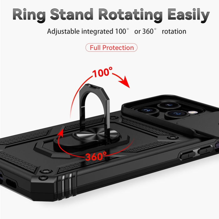 Estuche para teléfono con soporte deslizante Camshield, For iPhone 15 Pro Max, For iPhone 15 Pro, For iPhone 15 Plus, For iPhone 15