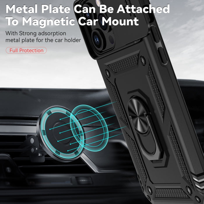 Estuche para teléfono con soporte deslizante Camshield, For iPhone 15 Pro Max, For iPhone 15 Pro, For iPhone 15 Plus, For iPhone 15