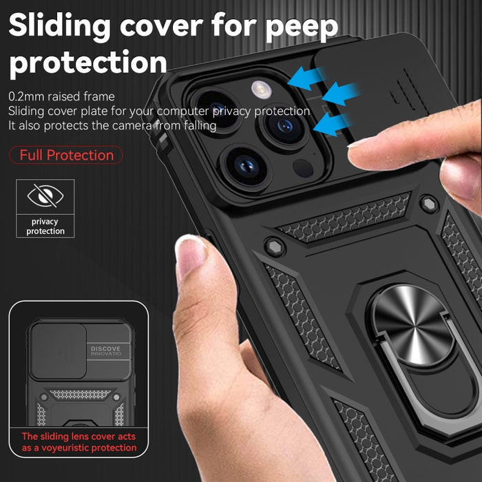 Estuche para teléfono con soporte deslizante Camshield, For iPhone 15 Pro Max, For iPhone 15 Pro, For iPhone 15 Plus, For iPhone 15