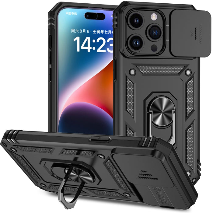 Estuche para teléfono con soporte deslizante Camshield, For iPhone 15 Pro Max, For iPhone 15 Pro, For iPhone 15 Plus, For iPhone 15