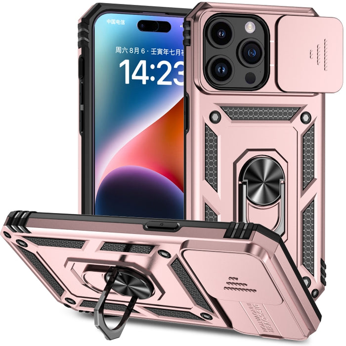 Estuche para teléfono con soporte deslizante Camshield, For iPhone 15 Pro Max, For iPhone 15 Pro, For iPhone 15 Plus, For iPhone 15