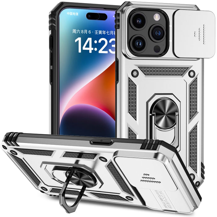 Estuche para teléfono con soporte deslizante Camshield, For iPhone 15 Pro Max, For iPhone 15 Pro, For iPhone 15 Plus, For iPhone 15