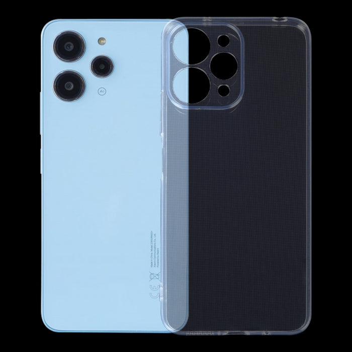 Estuche para teléfono transparente ultrafino de TPU, For Xiaomi Redmi 12