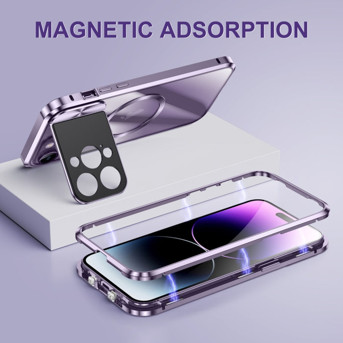 Soporte de ventana grande MagSafe Caja de teléfono de metal magnético