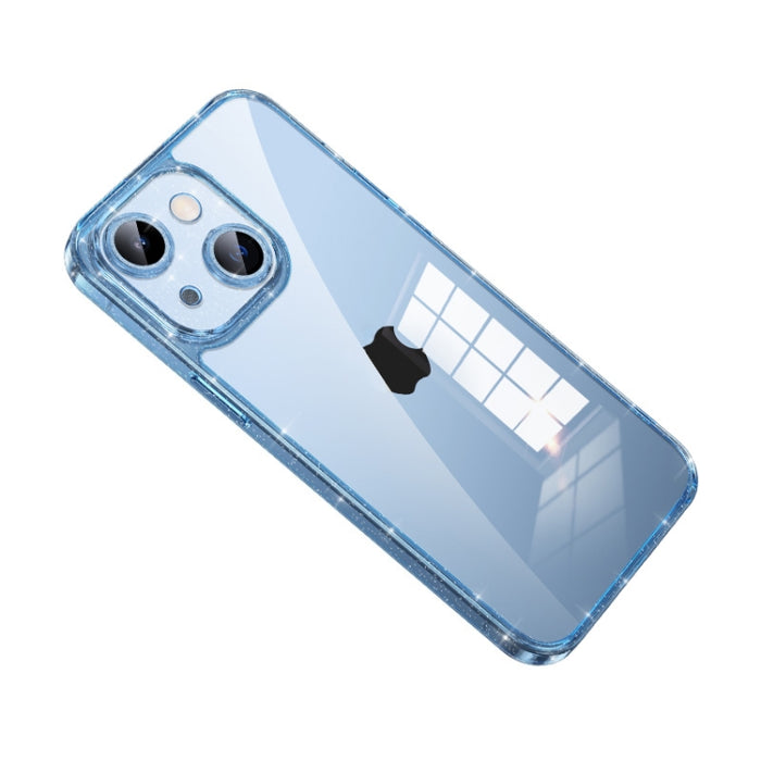 SULADA Glittery TPU + Funda para teléfono de vidrio templado