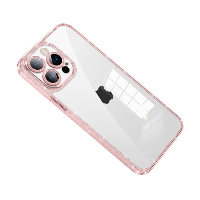 SULADA Glittery TPU + Funda para teléfono de vidrio templado