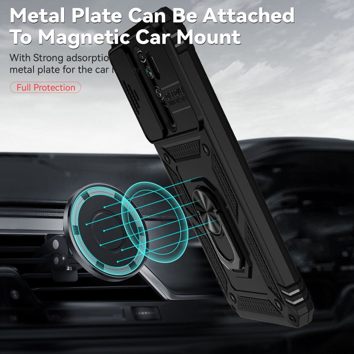 Estuche para teléfono con soporte deslizante Camshield, For Xiaomi Redmi Note 8 Pro