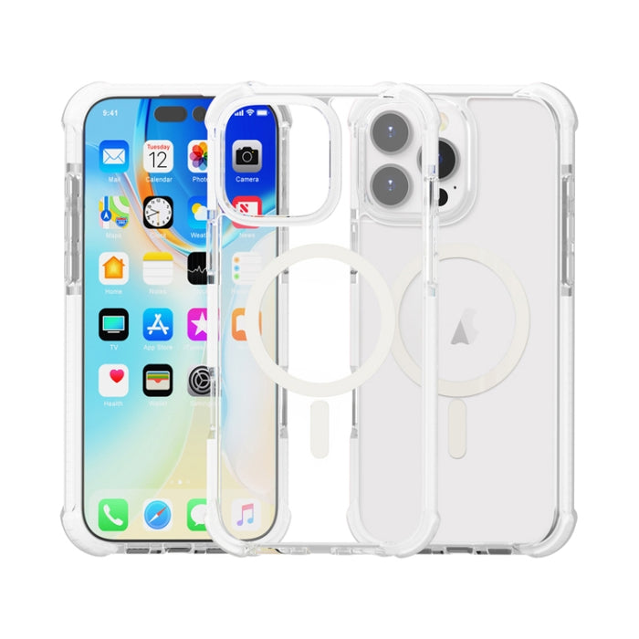 Estuche para teléfono a prueba de golpes de acrílico magnético Magsafe, For iPhone 18 Pro / 17 Pro, For iPhone 18 Pro Max / 17 Pro Max, For iPhone 17e / 16e, For iPhone 17, For iPhone Air, For iPhone 16 Pro Max, For iPhone 16 Pro, For iPhone 16 Plus   ...