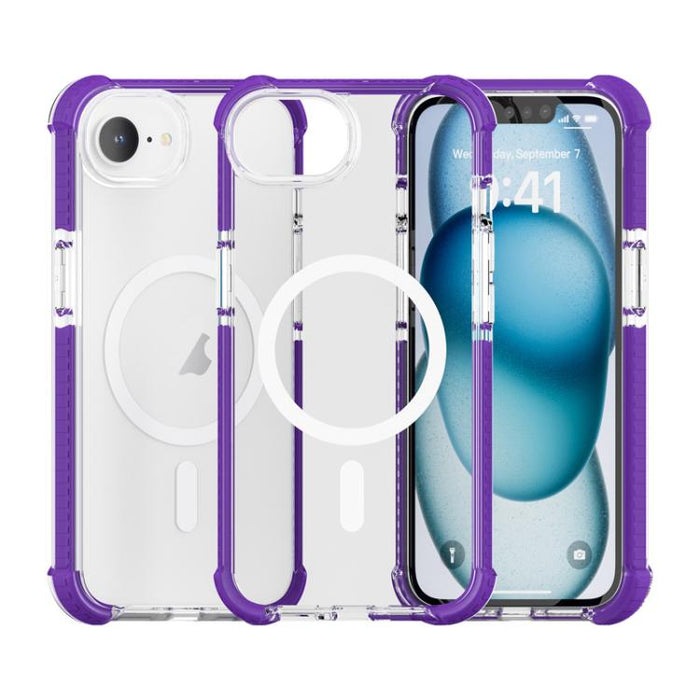 Estuche para teléfono a prueba de golpes de acrílico magnético Magsafe, For iPhone 18 Pro / 17 Pro, For iPhone 18 Pro Max / 17 Pro Max, For iPhone 17e / 16e, For iPhone 17, For iPhone Air, For iPhone 16 Pro Max, For iPhone 16 Pro, For iPhone 16 Plus   ...