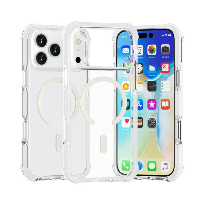 Estuche para teléfono a prueba de golpes de acrílico magnético Magsafe, For iPhone 18 Pro / 17 Pro, For iPhone 18 Pro Max / 17 Pro Max, For iPhone 17e / 16e, For iPhone 17, For iPhone Air, For iPhone 16 Pro Max, For iPhone 16 Pro, For iPhone 16 Plus   ...