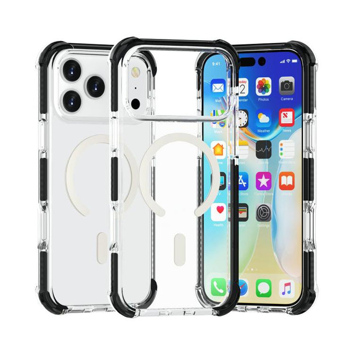 Estuche para teléfono a prueba de golpes de acrílico magnético Magsafe, For iPhone 18 Pro / 17 Pro, For iPhone 18 Pro Max / 17 Pro Max, For iPhone 17e / 16e, For iPhone 17, For iPhone Air, For iPhone 16 Pro Max, For iPhone 16 Pro, For iPhone 16 Plus   ...