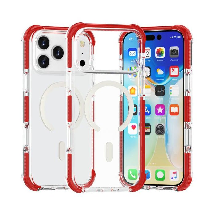 Estuche para teléfono a prueba de golpes de acrílico magnético Magsafe, For iPhone 18 Pro / 17 Pro, For iPhone 18 Pro Max / 17 Pro Max, For iPhone 17e / 16e, For iPhone 17, For iPhone Air, For iPhone 16 Pro Max, For iPhone 16 Pro, For iPhone 16 Plus   ...